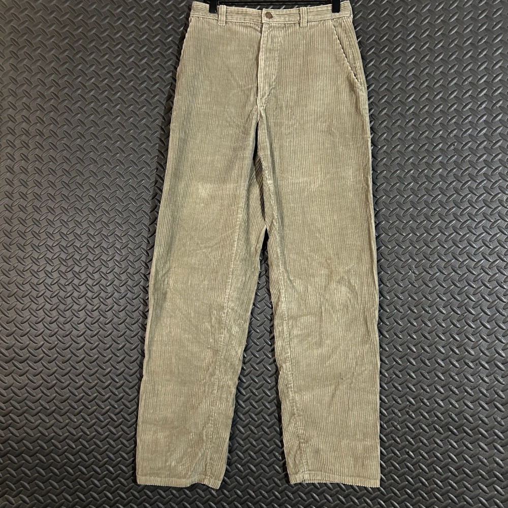 Vintage Cathy Hardwick Corduroy‎ Pants Women's Size 6 High Waist Beige 80s USA